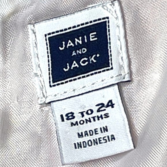 Janie and Jack Toddler Dress Pastel Plaid Bow Sleeveless Size 18-24M - Picture 7 of 10